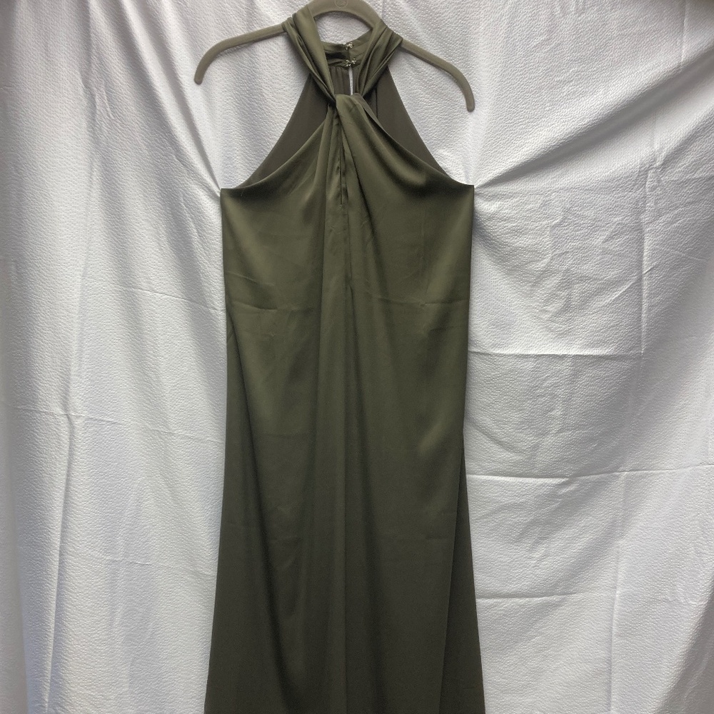 Ann Taylor Olive Halter-neck Dress Never Worn